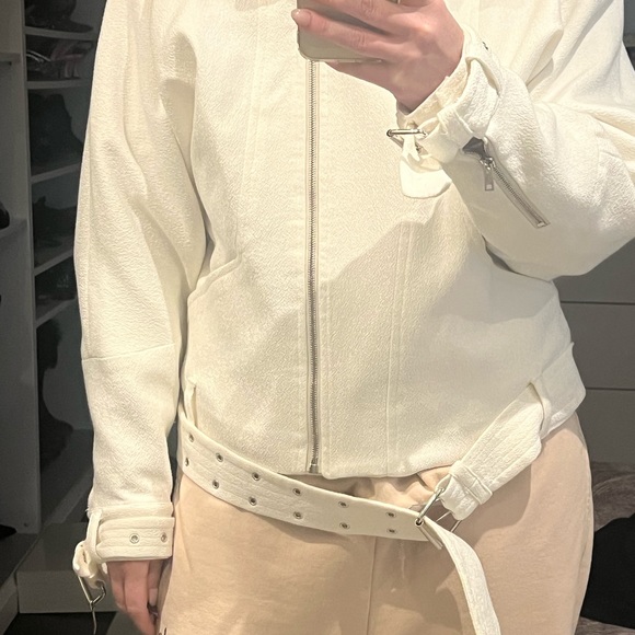 Iro white biker jacket - Picture 7 of 8